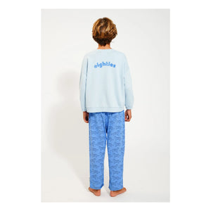 Piupiuchick - Sudadera de algodón orgánico Eighties | Azul claro