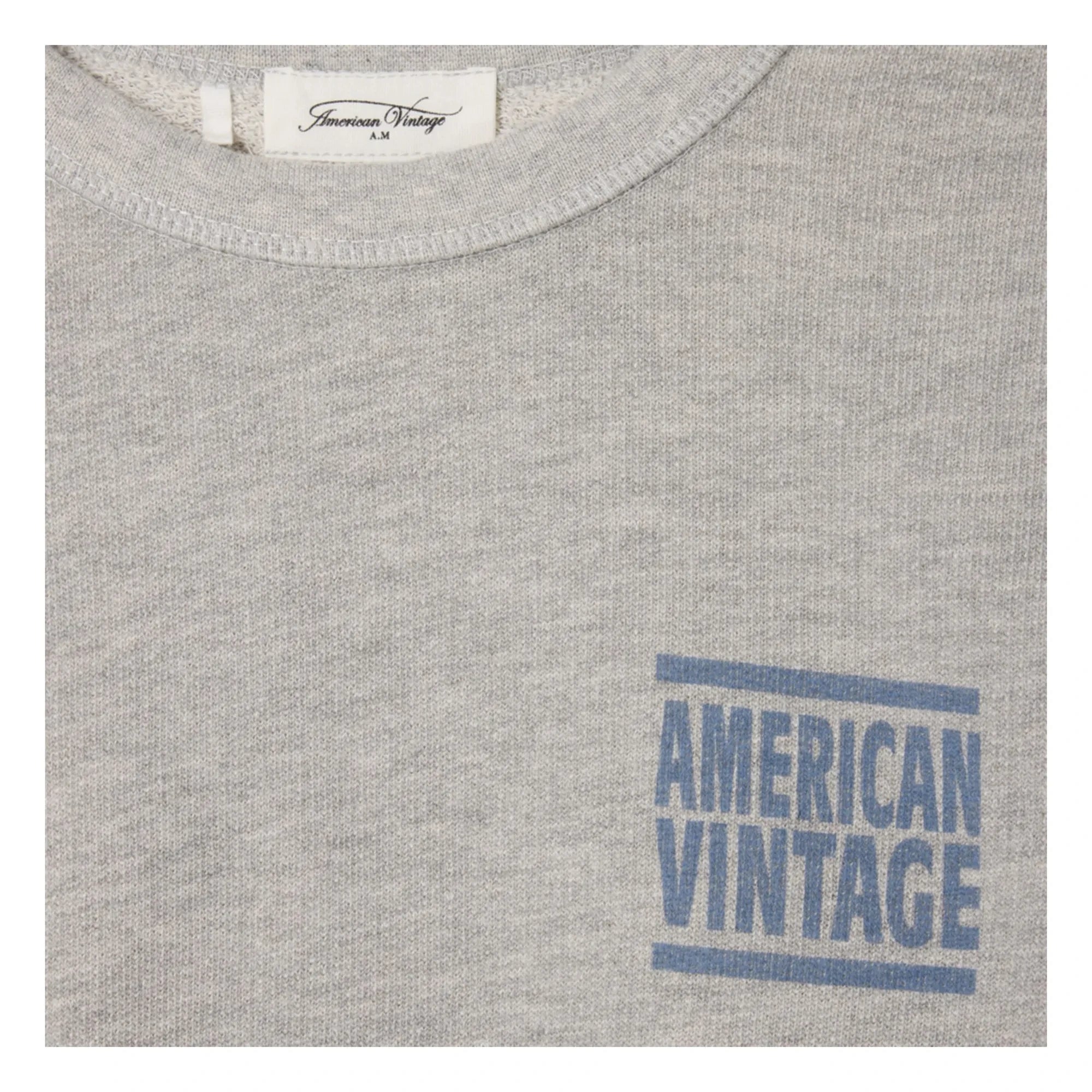 American Vintage - Sudadera Zofbay | Gris jaspeado