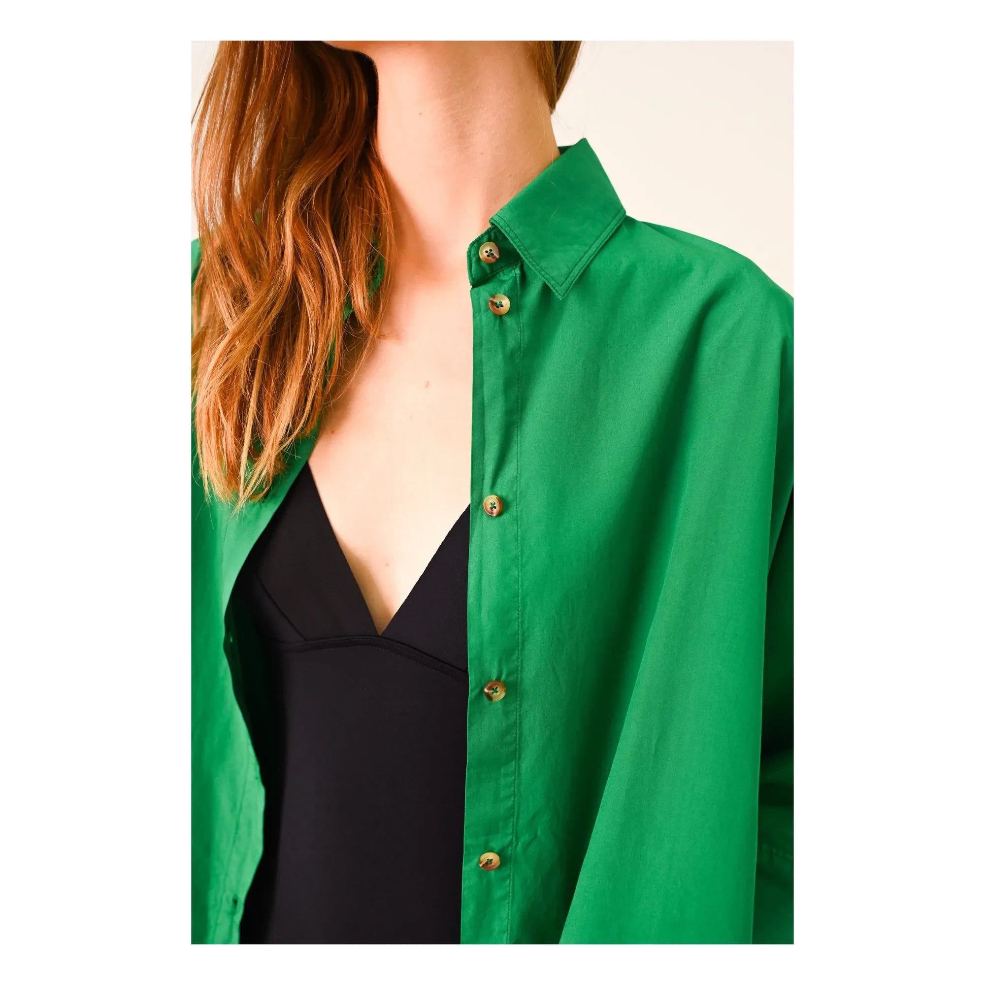 Sacrécoeur - Vestido Giulietta Popeline | Verde