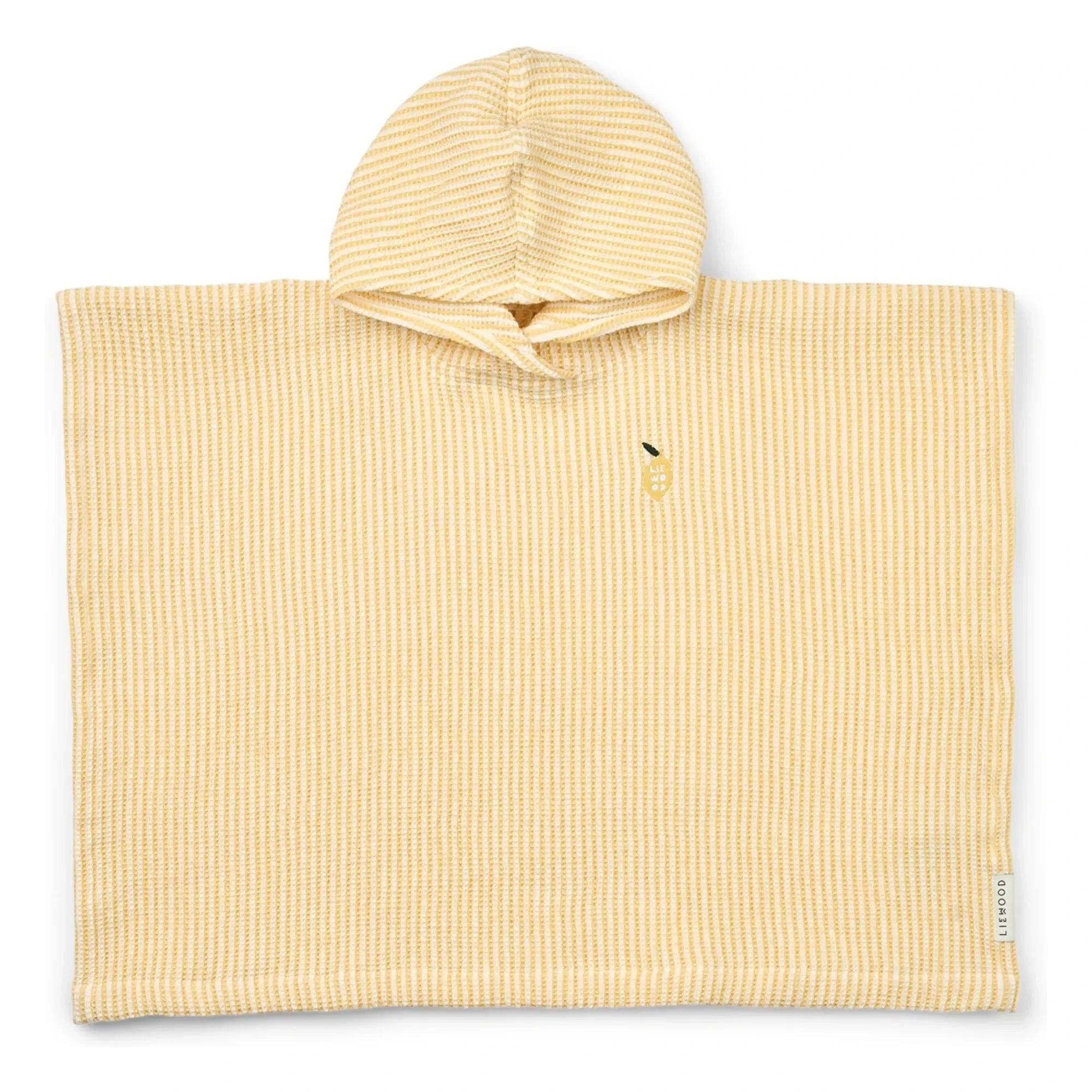 Liewood - Poncho de baño Paco | Amarillo limón/crema