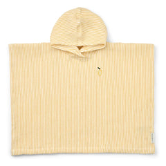 Liewood - Poncho de baño Paco | Amarillo limón/crema