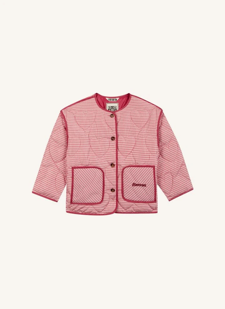 Bonton - Chaqueta Prunette Vichy | Rosa