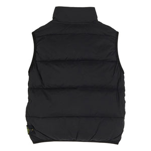 Stone Island - Chaleco acolchado sin mangas con logo | Negro
