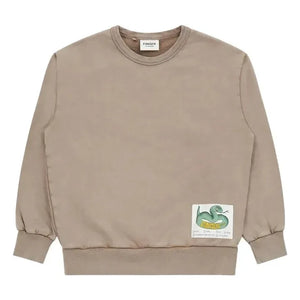 Sudadera de algodón orgánico Finger in the nose - Blow | Marrón visión