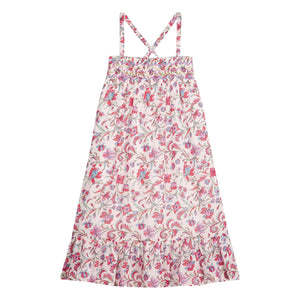 Louise Misha - Vestido sin tirantes de algodón orgánico Marceline Fleurie | Rosa