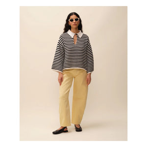Nitah - Jersey de rayas George | Negro