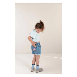 Jenest - Calcetines de Algodón Orgánico Fancy Sport | Azul claro