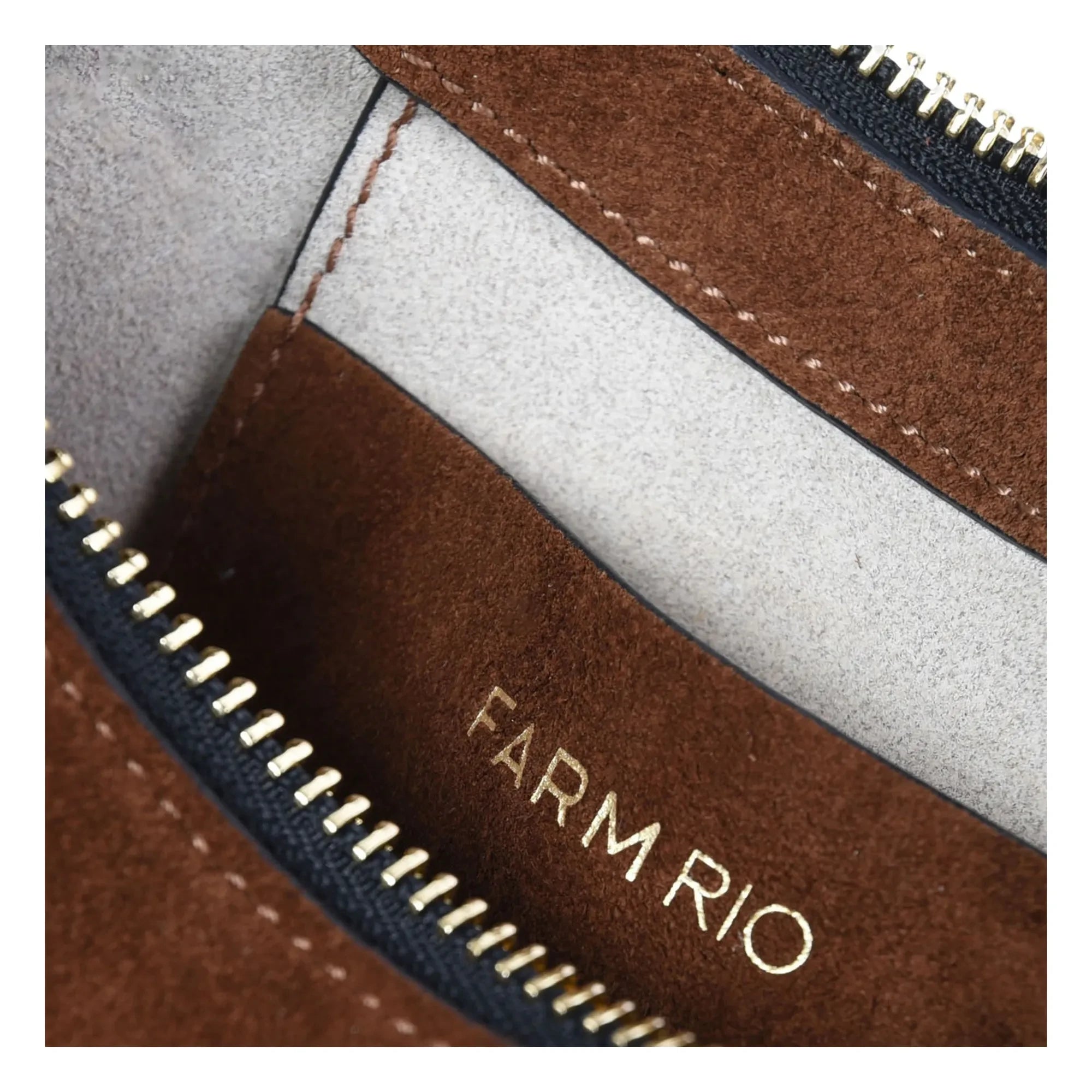 Farm Rio - Banana Small Hobo Çanta | Kahverengi