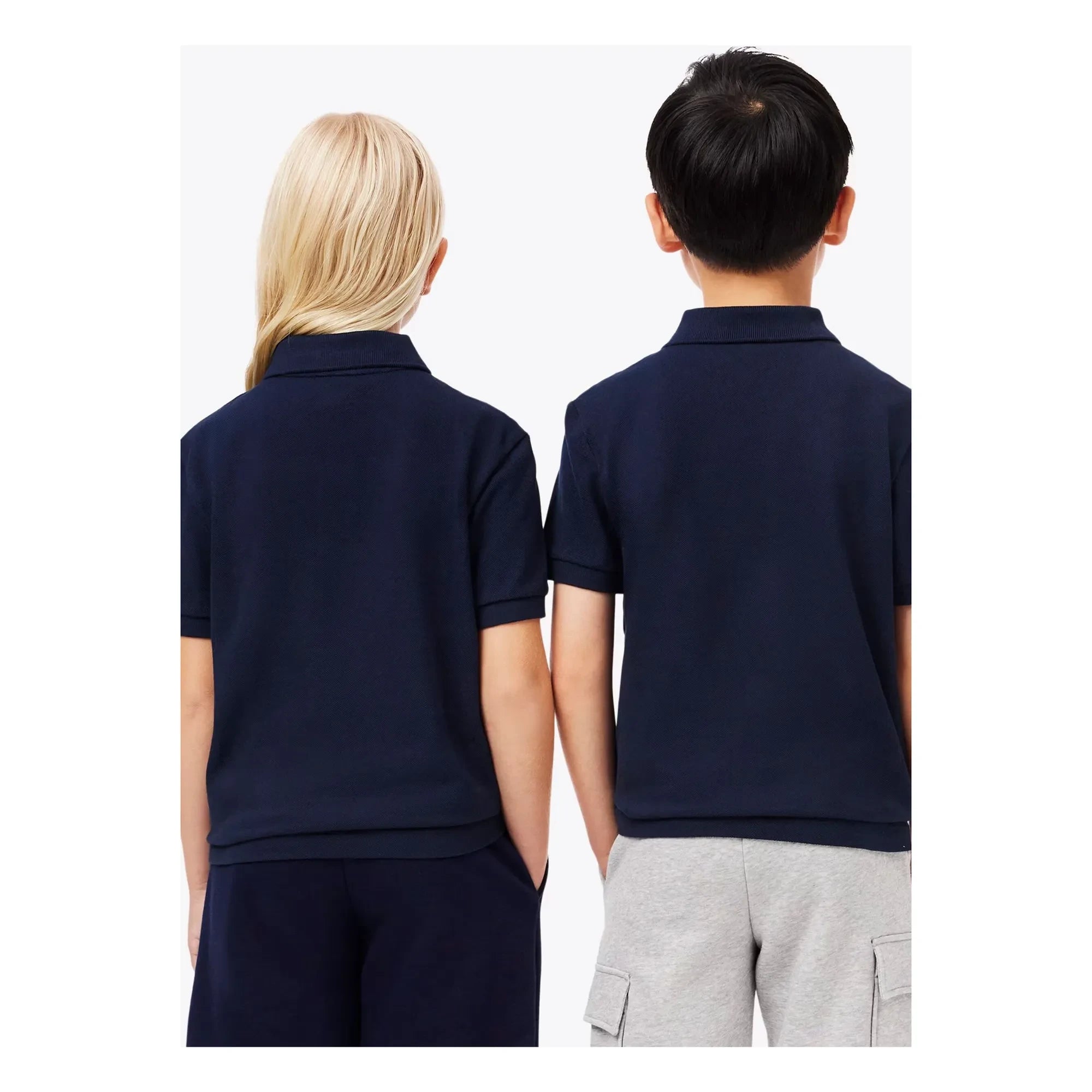 Lacoste - Polo azul marino con logo