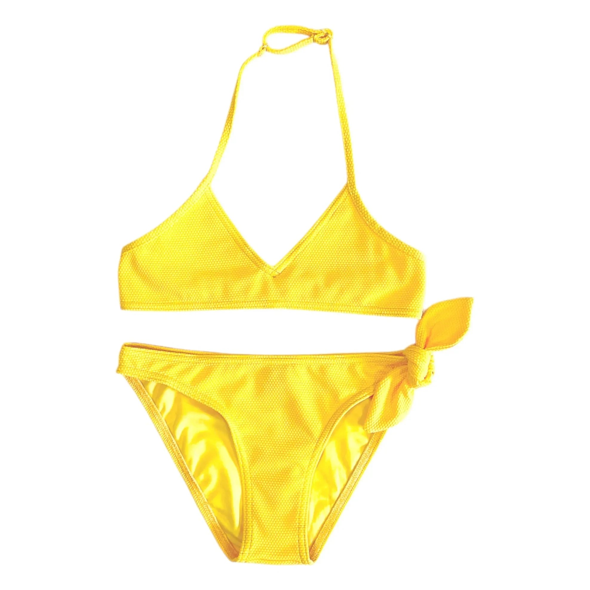 Sunchild - Traje de baño con textura de Jerez | Amarillo