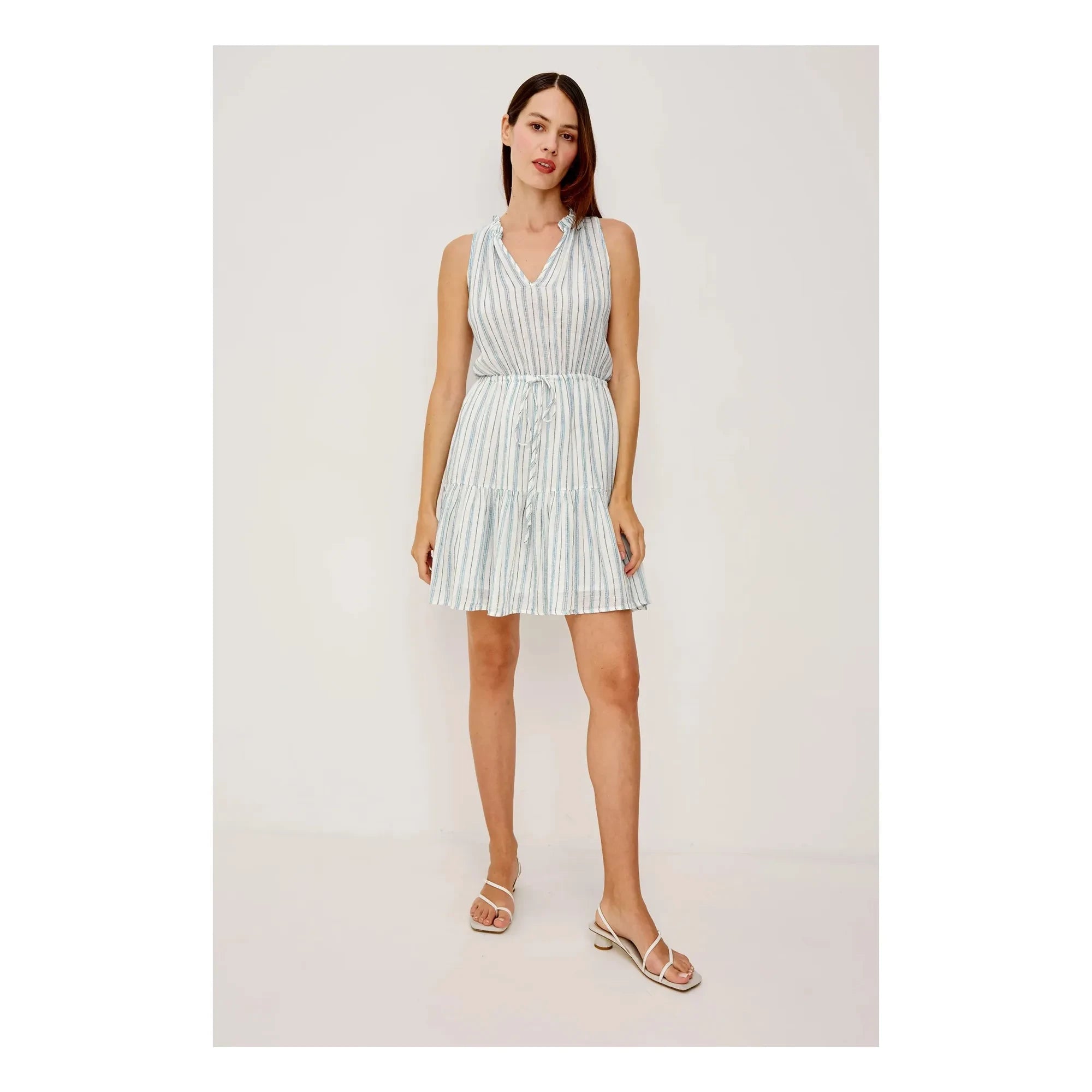 Rails - Vestido a rayas Cannes | Azul claro