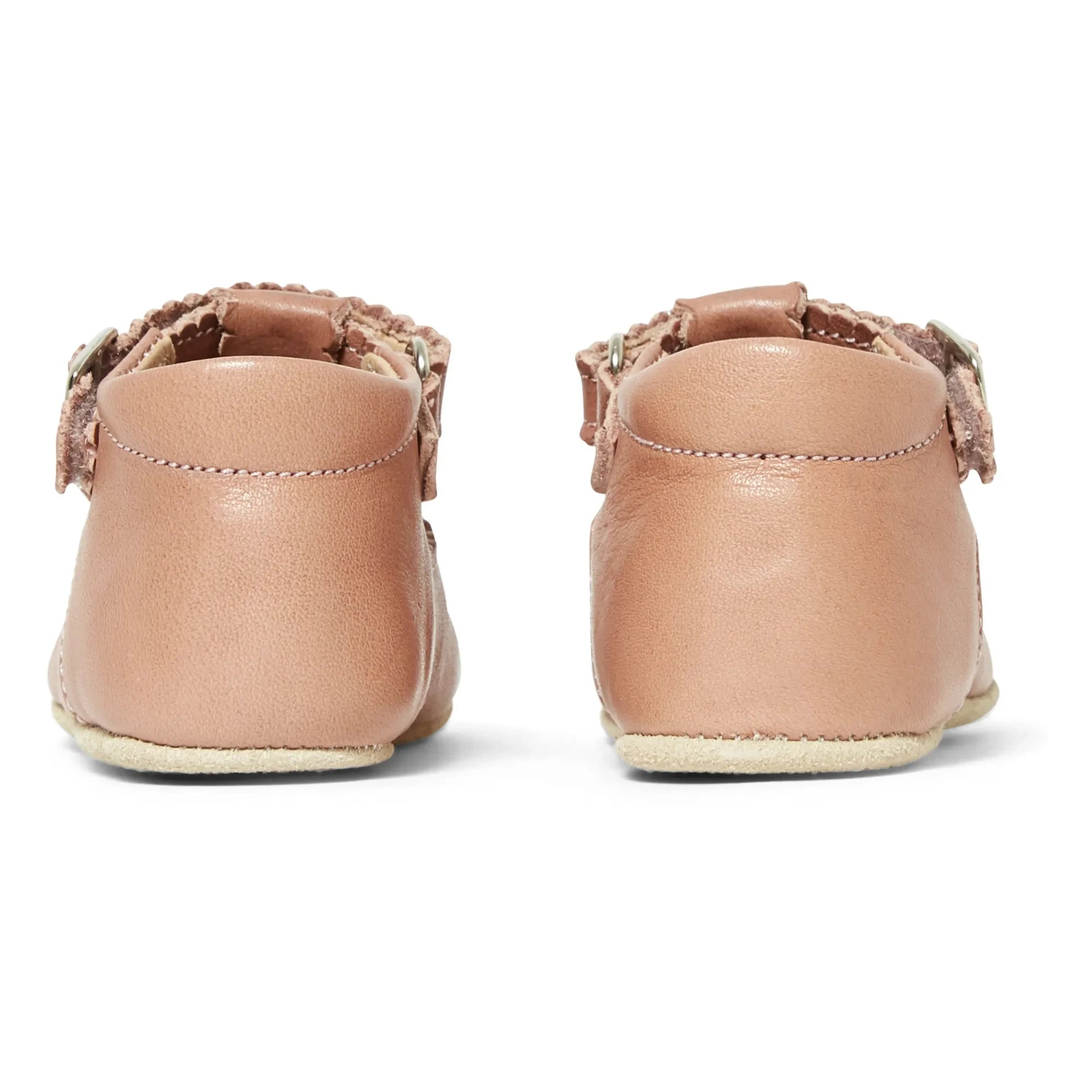 Petit Nord - Sandalia Mary Jane T-Bar Ondulada | Rosa Pastel