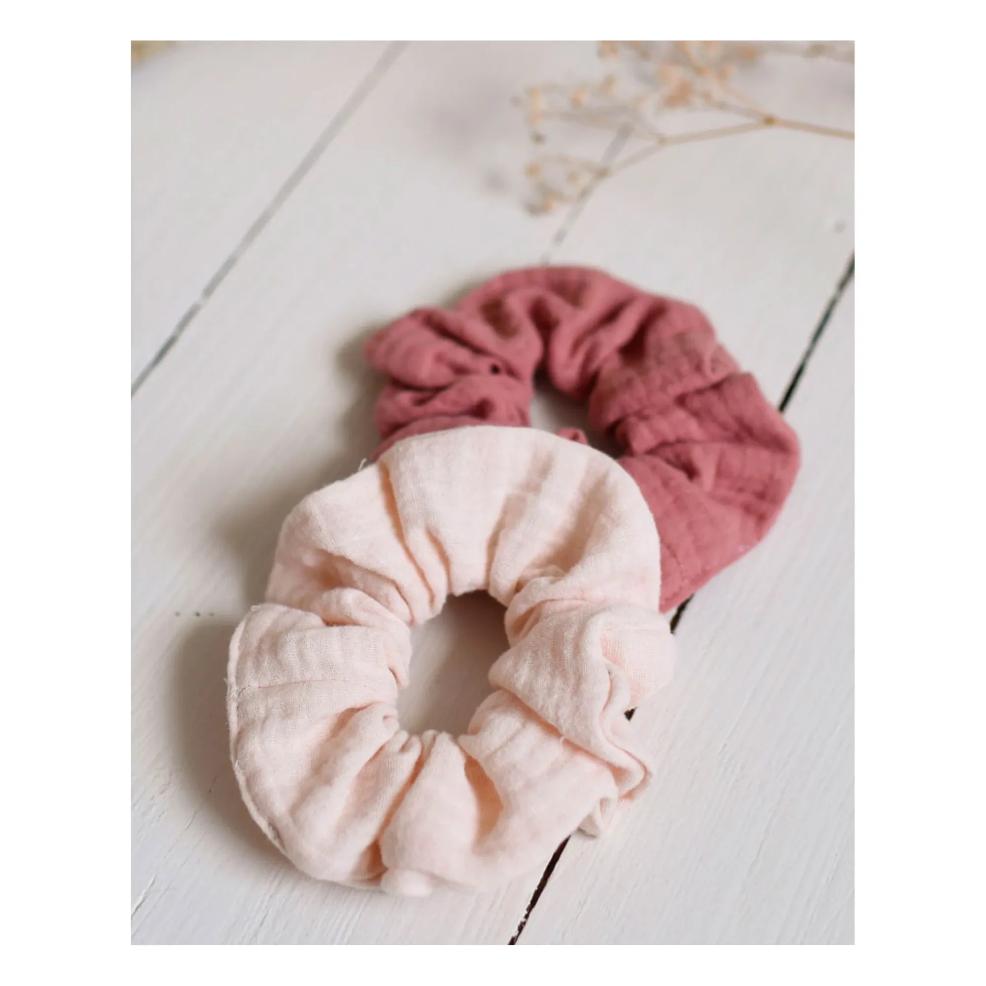 Bachca - Goma Elástica de Gasa de Algodón - Set de 2 | Rosa