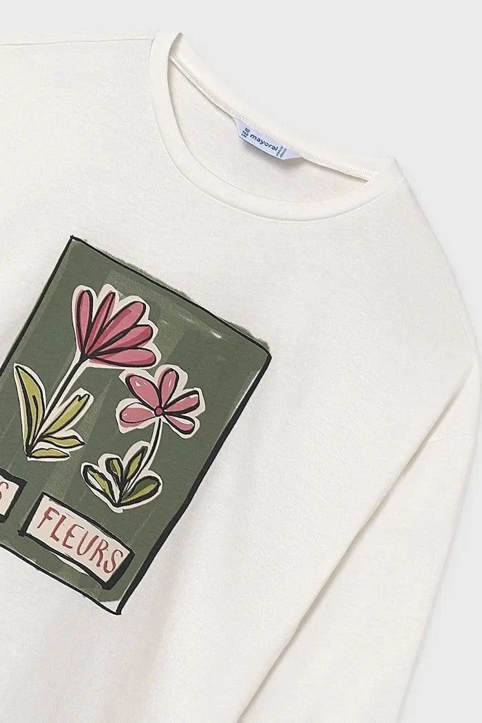 Mayoral Blusa de Algodón de Manga Larga