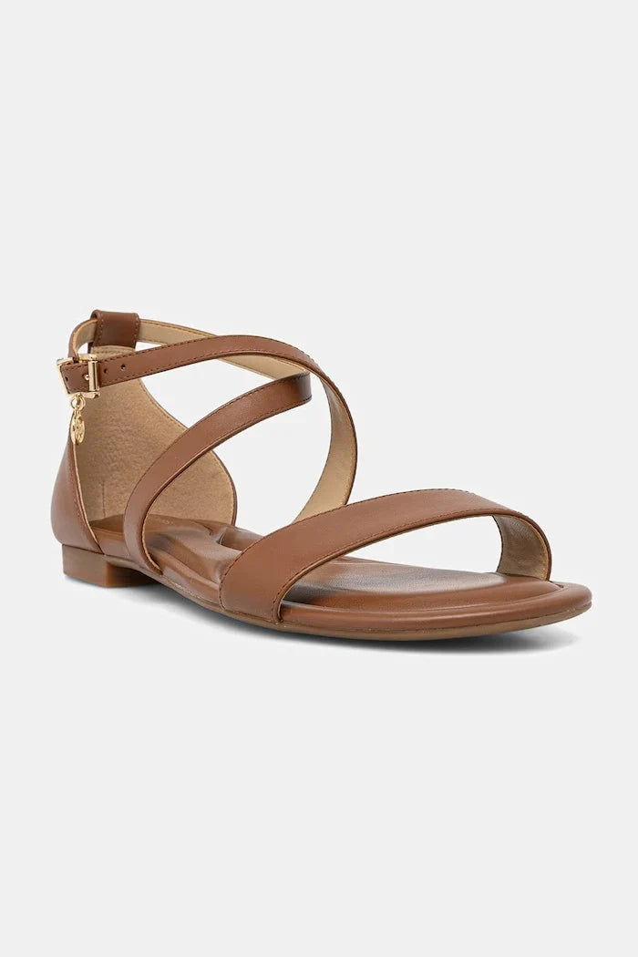 Sandalia plana de cuero Alexa Flex de MICHAEL Michael Kors para mujer