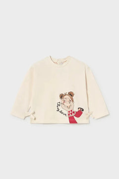 Blusa de algodón y elastano de manga larga para niños Mayoral