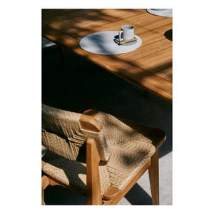 Gubi - Silla de exterior Marcel Gascoin con asiento de cuerda