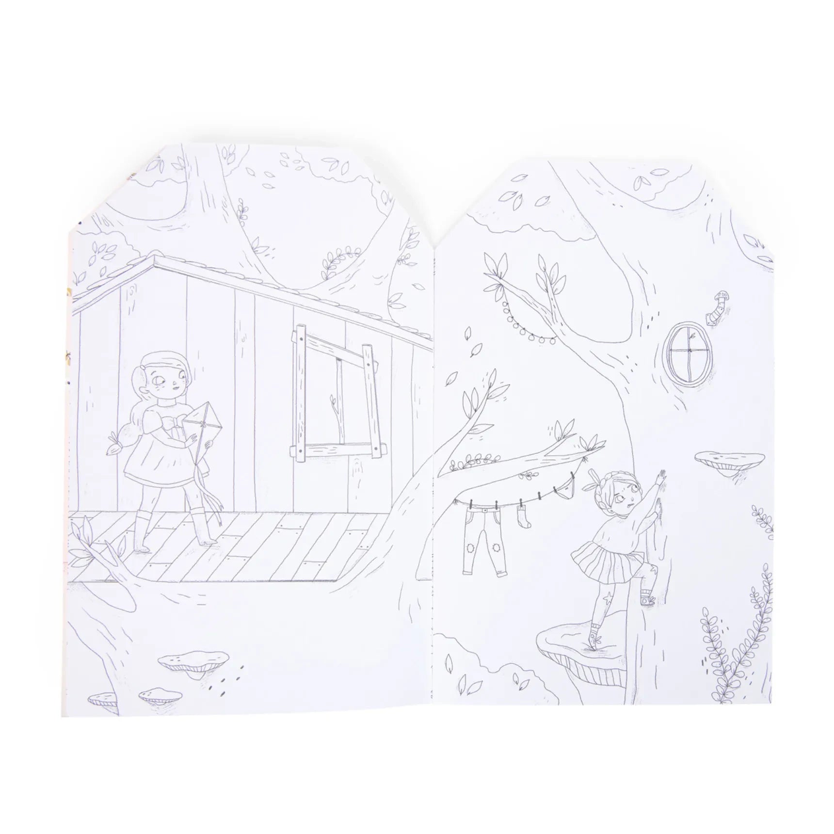 Moulin Roty - Libro para colorear Les Parisiennes