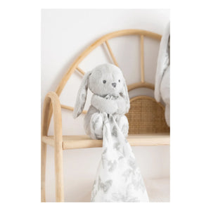 Tartine et Chocolat - Colchoneta para cambiar de pañales Toile de Jouy peluche conejo Augustin | Gris claro