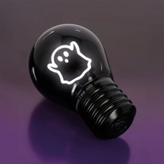 Legami - Lámpara de Mesa en Forma de Bombilla Decorativa - Fantasma - Ficción de Bombilla