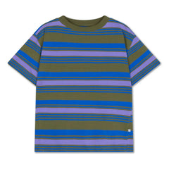 Repose AMS - Camiseta de algodón orgánico a rayas | Caqui