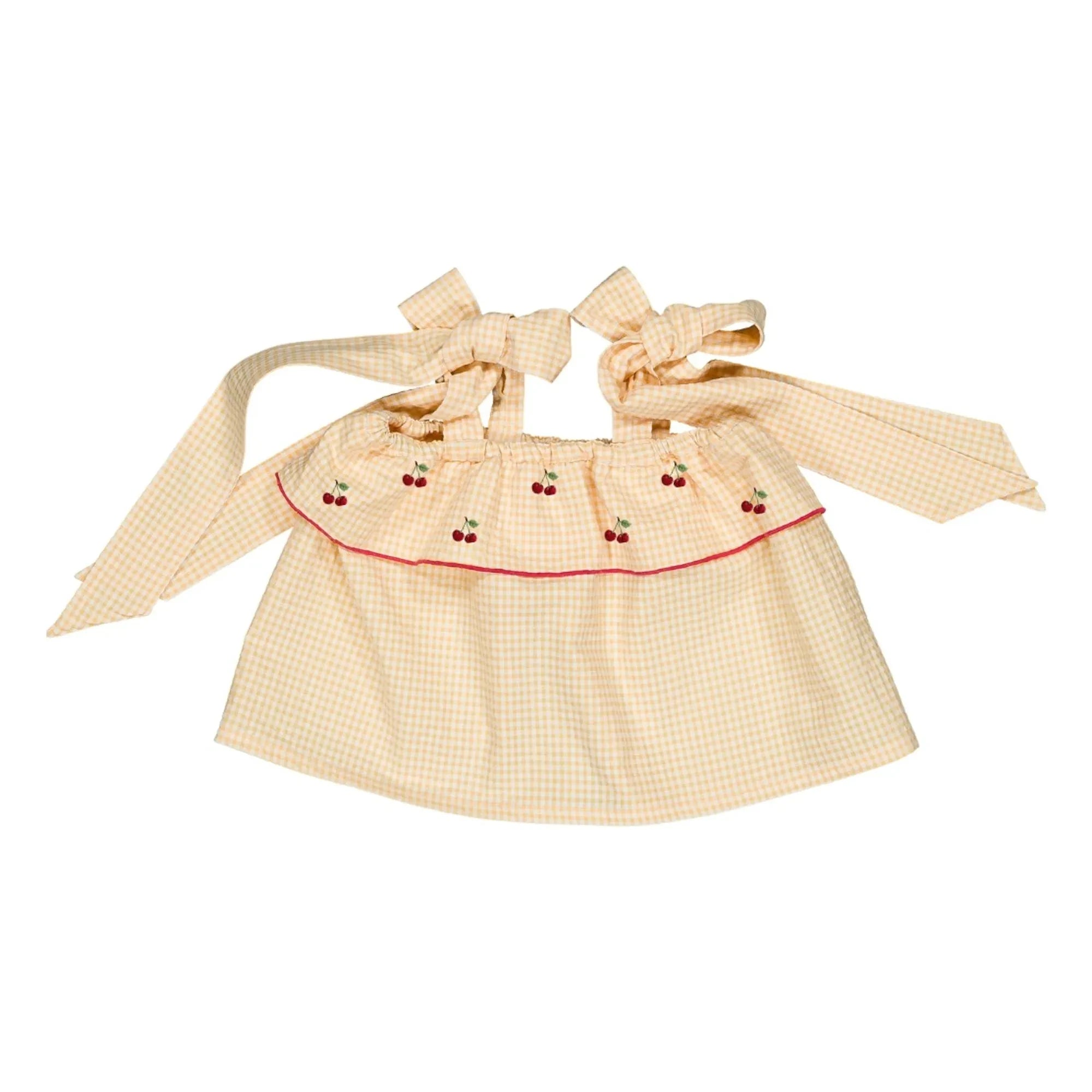 Loir - Blusa Castille de Vichy Cereza | Amarillo