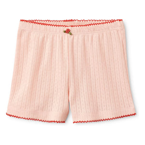 Flöss - Short Liva de punto calado | Rosa Empolvado