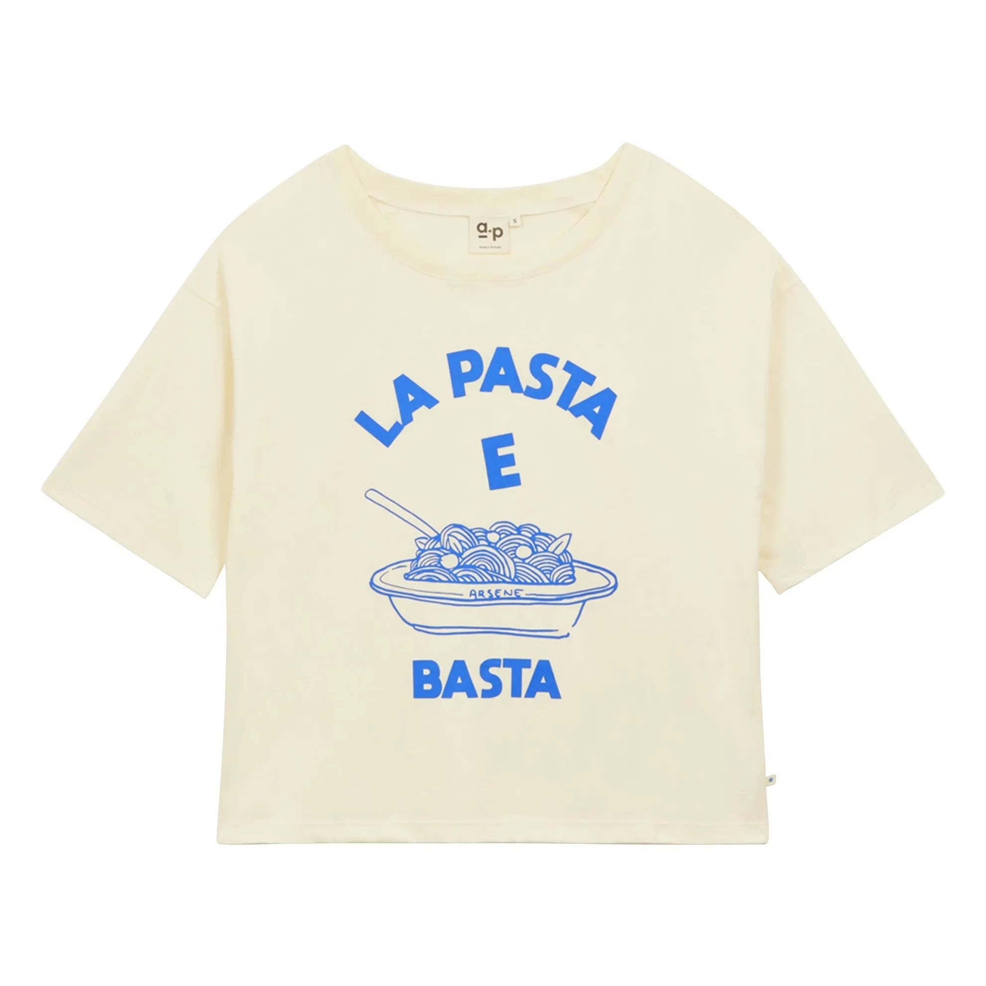 a.p - Camiseta de algodón orgánico Pasta e Basta | Azul