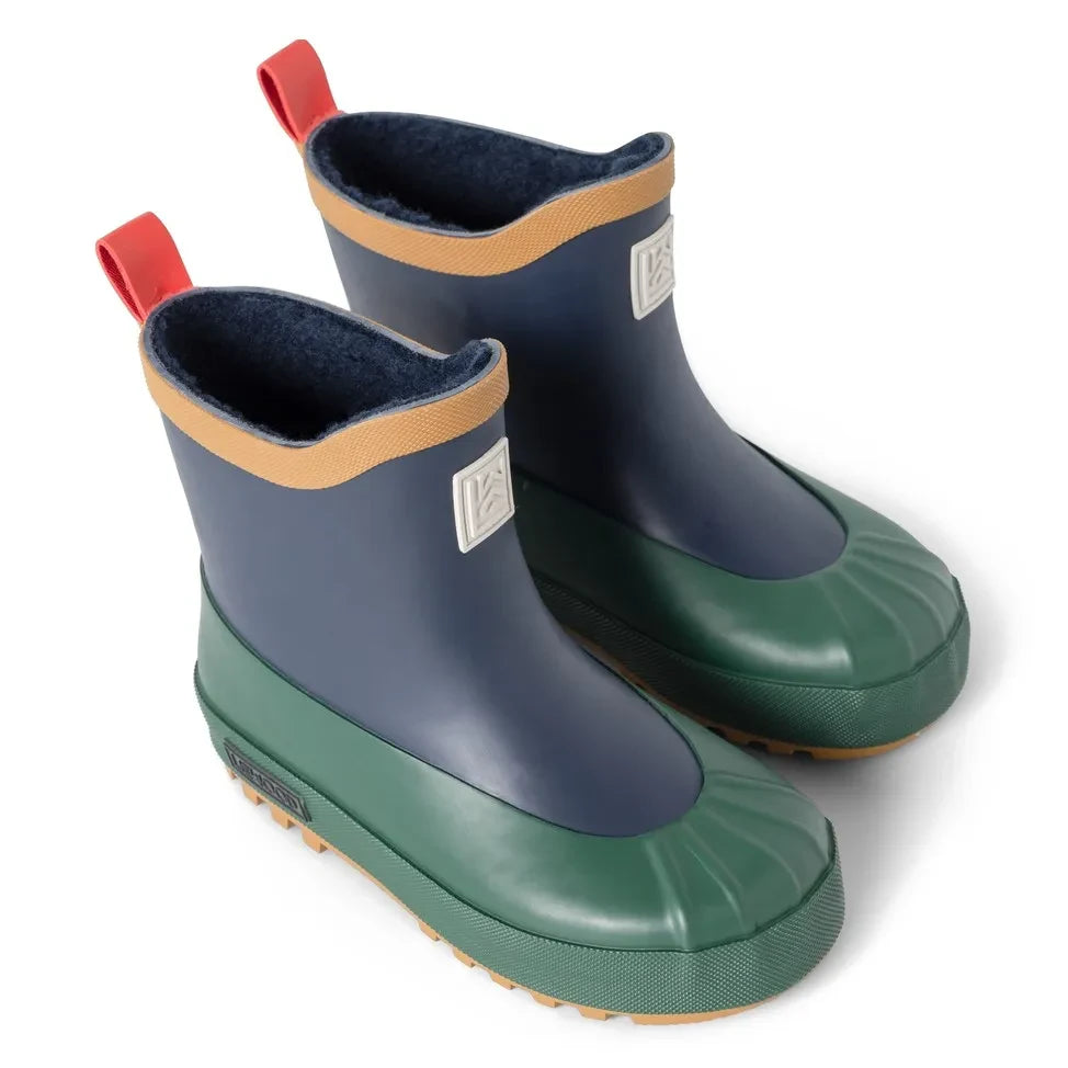 Liewood - Botas de lluvia Isaac con bloques de color | Azul marino
