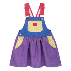Favorite People - Vestido Peto Colorblock Mozzarella | Morado