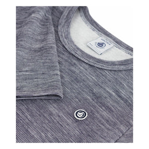 Petit Bateau - Çizgili Yün Tişört | Lacivert