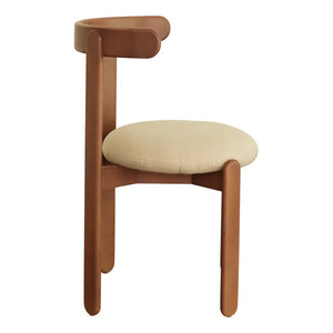 Gabrielle Paris - Silla de madera de lila, asiento de lino | Crudo