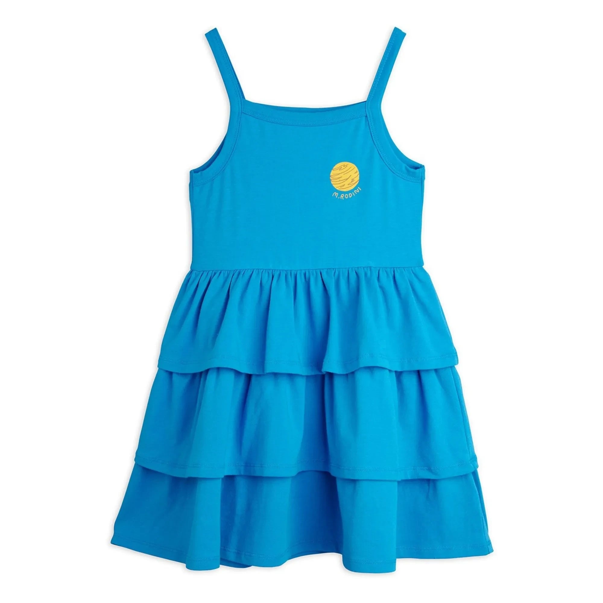 Mini Rodini - Vestido de algodón orgánico Planète | Azul