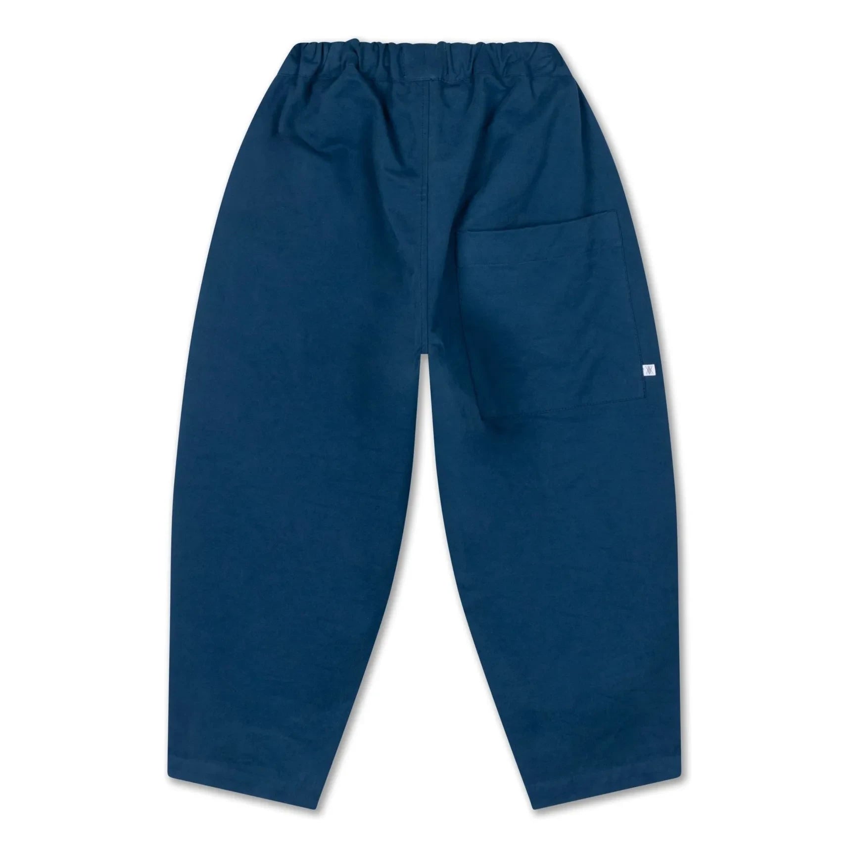 Repose AMS - Pantalón Ancho Ajustable de Algodón Orgánico | Azul