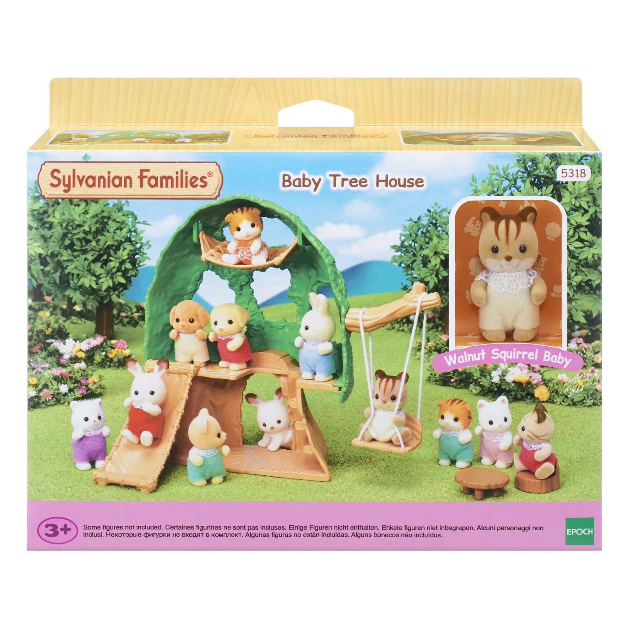 Sylvanian Families - Casita de Bebés y Muñeca Ardilla Bebé