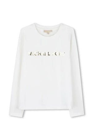 Blusa de manga larga de algodón para niños
