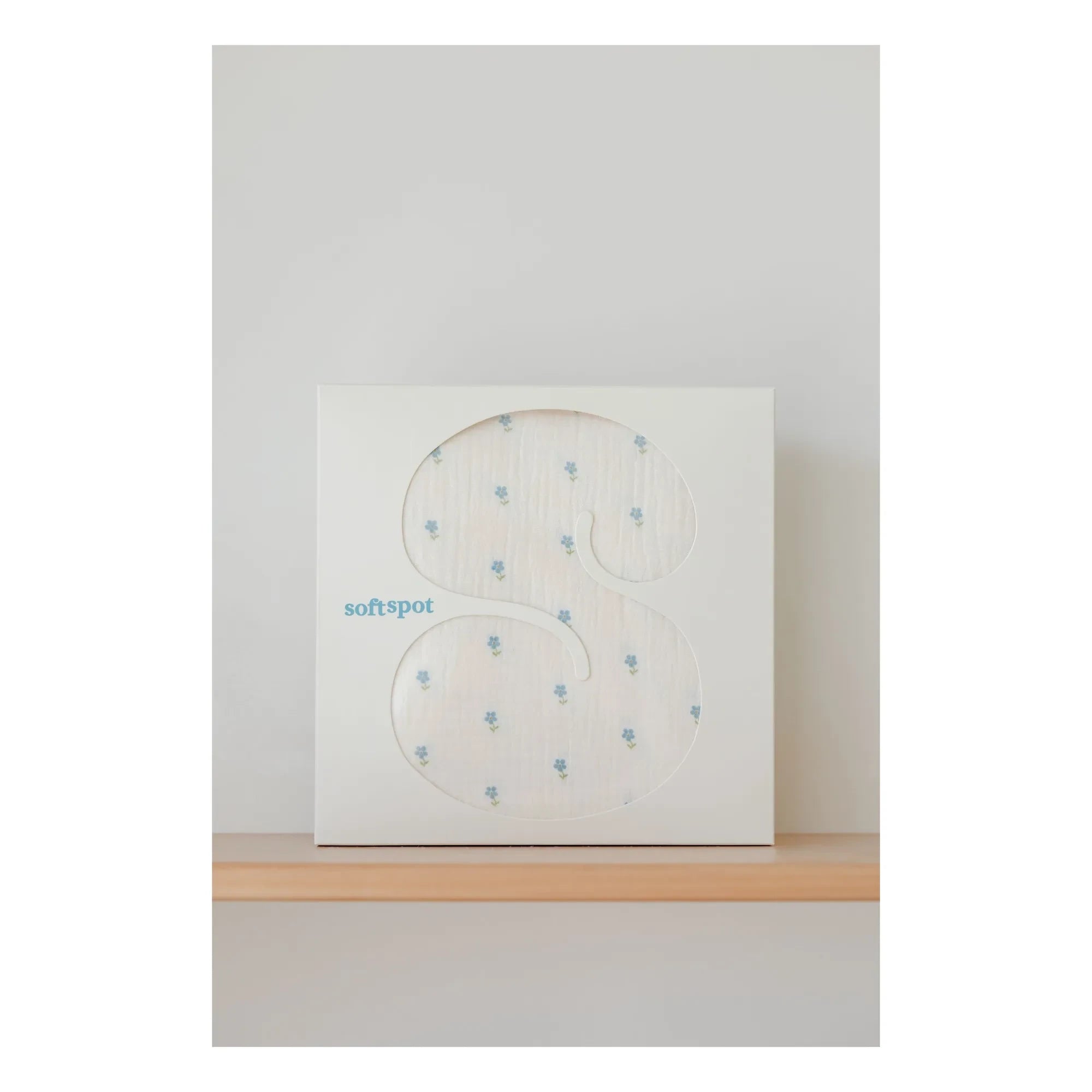 Soft Spot - Pañal de muselina de algodón orgánico Periwinkle | Azul