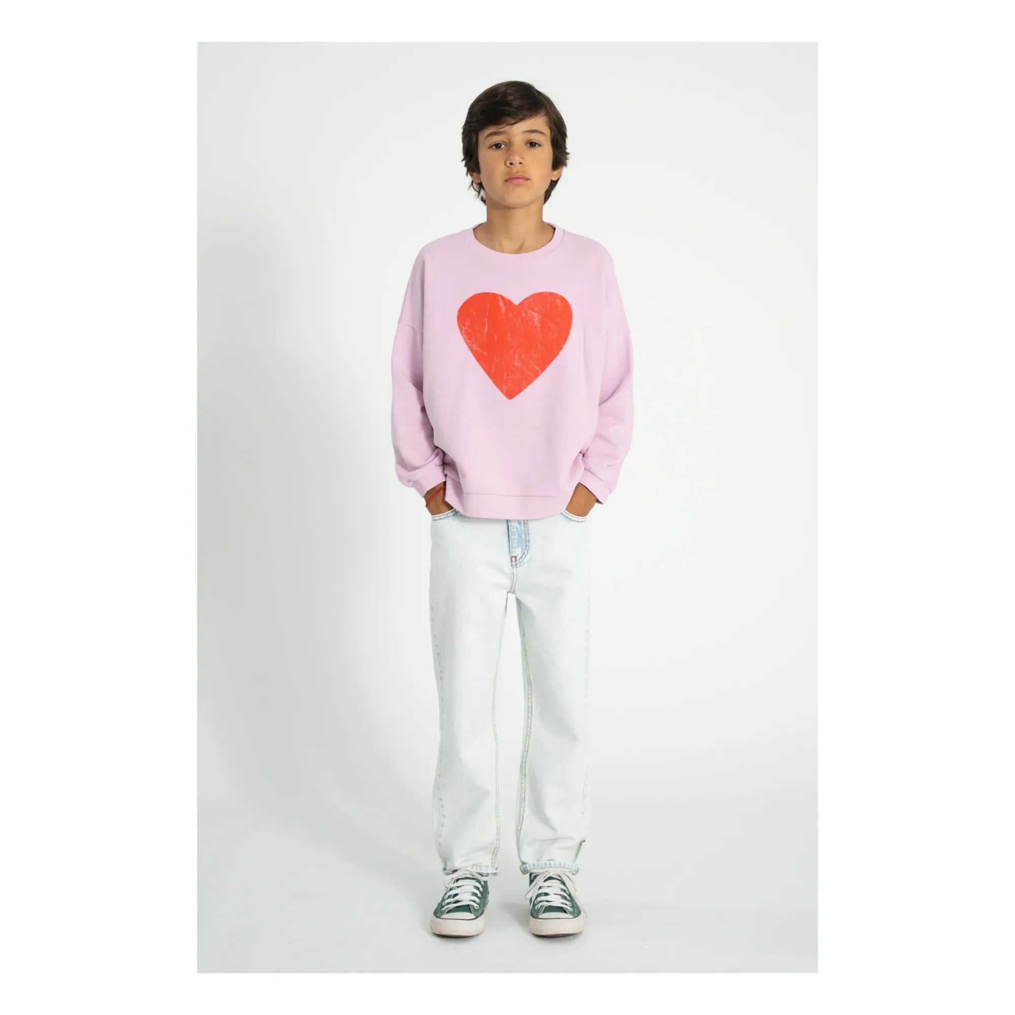 Piupiuchick - Sudadera Love de Algodón Orgánico | Rosa
