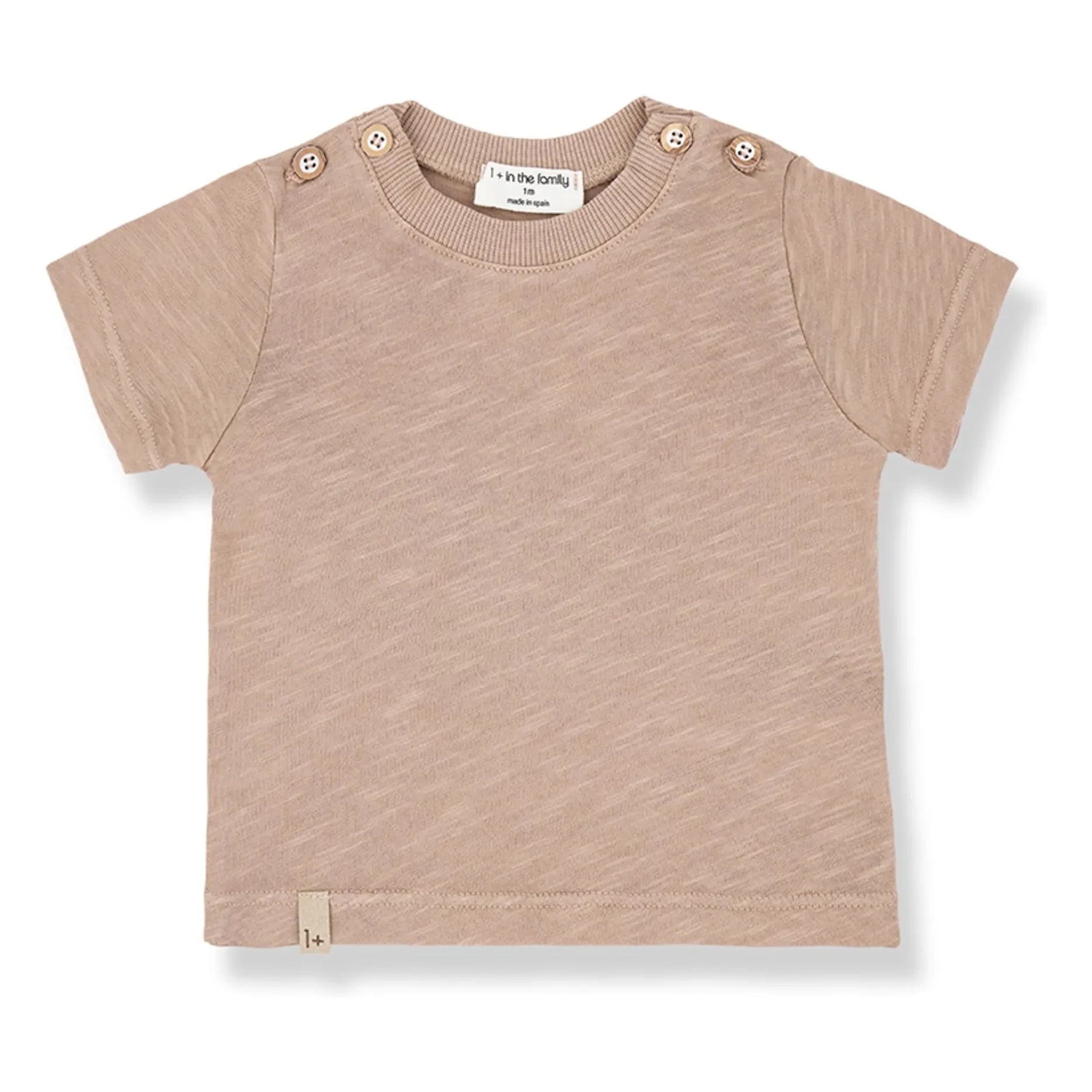 1+ in the family - Kamari Chiné camiseta | Marrón tierra