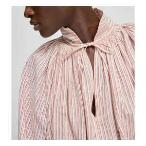 Laurence Bras - Blusa de algodón a rayas Wheela | Beige