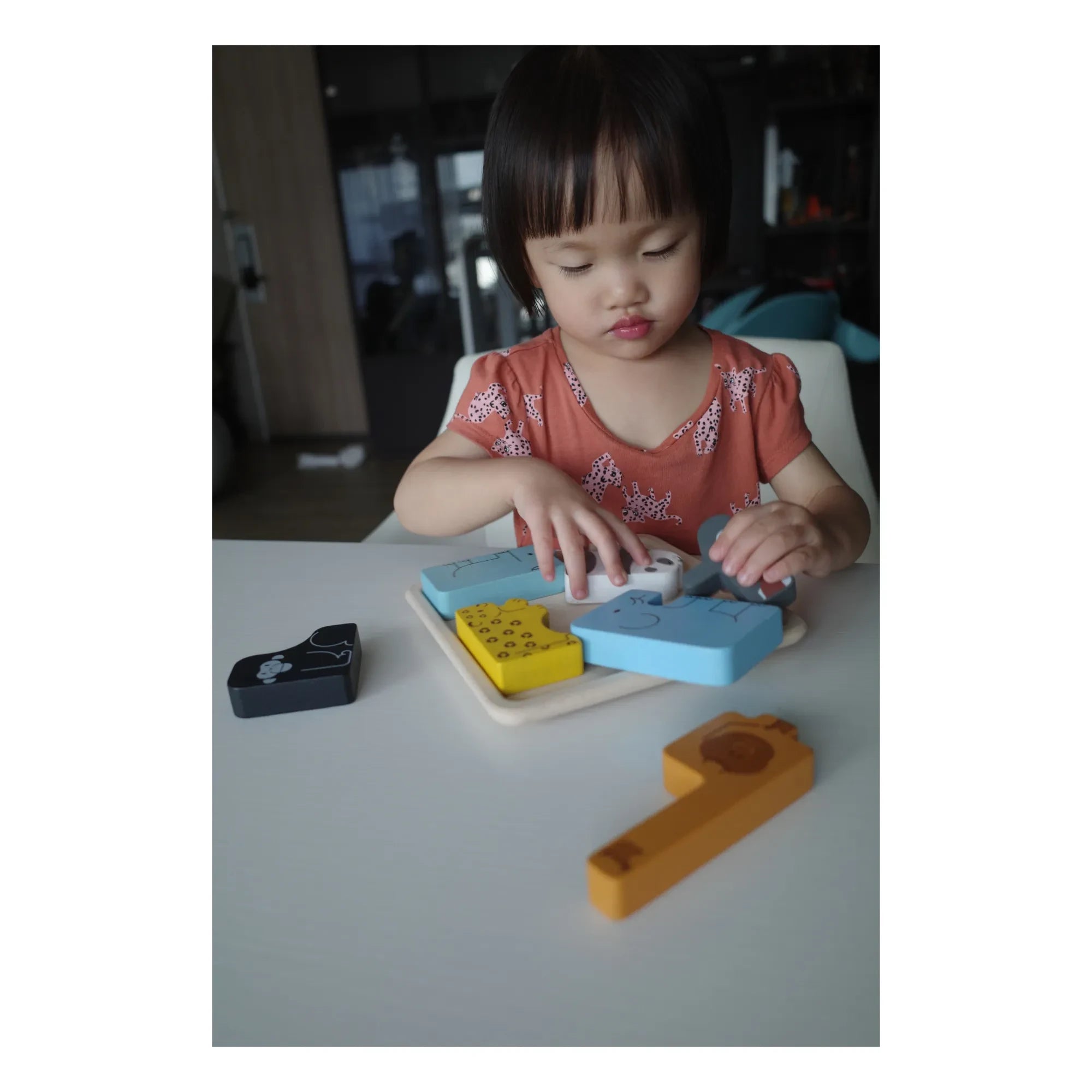 Plan Toys - Puzle de animales 2 en 1