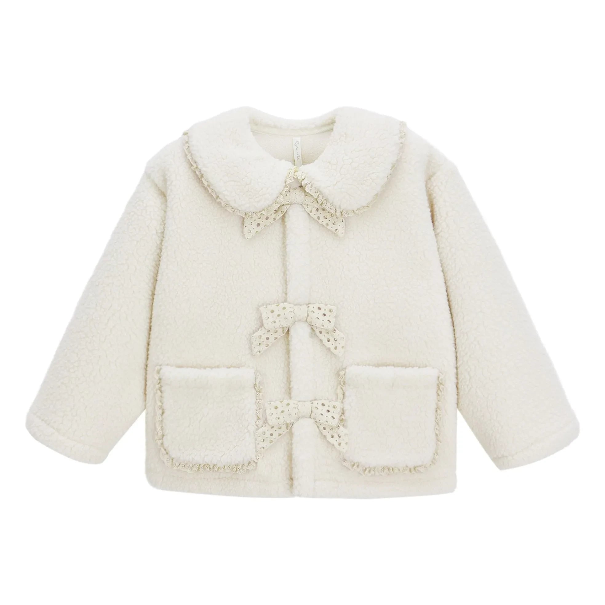 Rylee + Cru - Chaqueta sherpa crudo