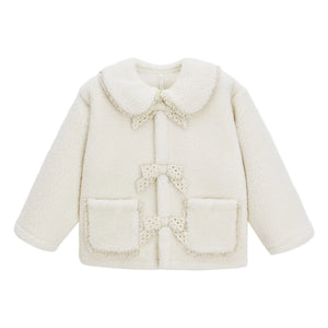 Rylee + Cru - Chaqueta sherpa crudo