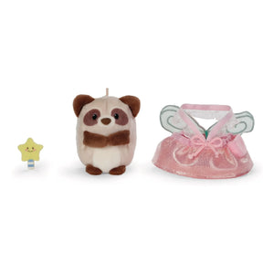 Nici - Peluche de mapache Rakuma de hadas | Rosa