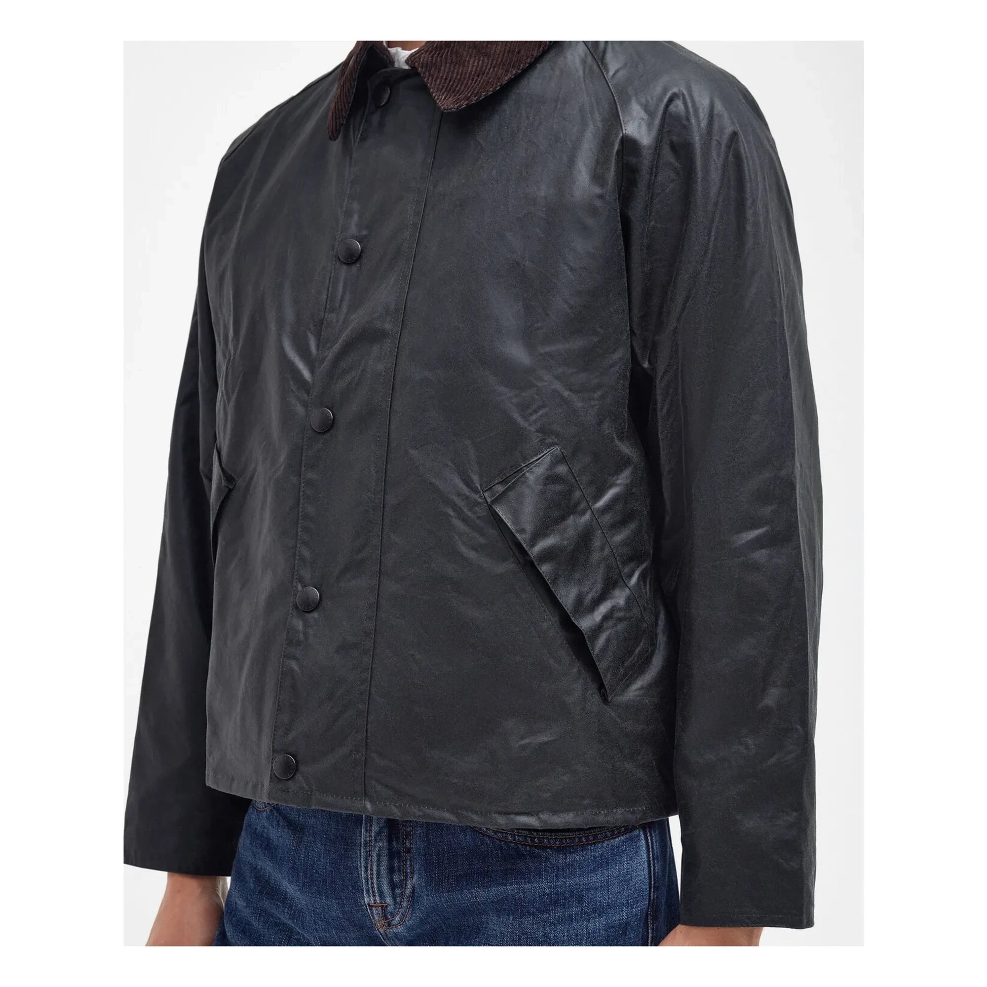 Barbour - Chaqueta Transport Wax Bone | Negro