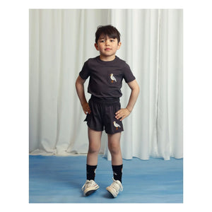 Mini Rodini - Camiseta Gaviota Algodón orgánico | Negro