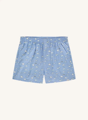 Pockies - "Clouds" Boxer Şort | Açık Mavi