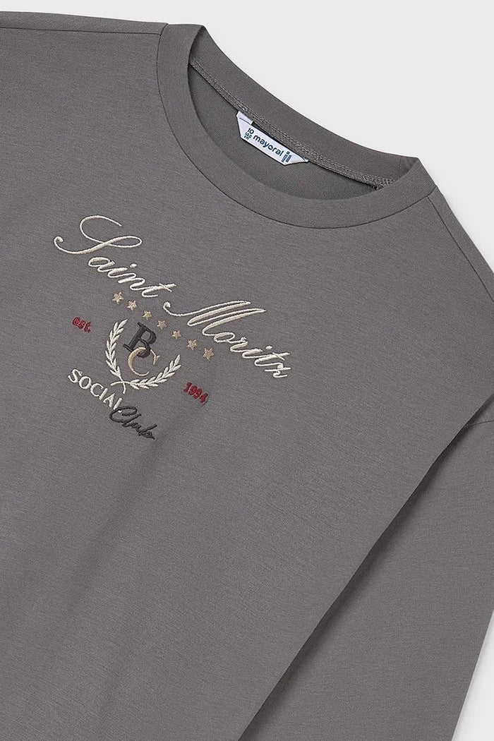 Blusa de algodón de manga larga Mayoral
