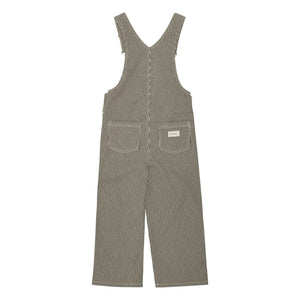 brunobruno nation - Pijama de algodón orgánico a rayas Harry | Verde oscuro