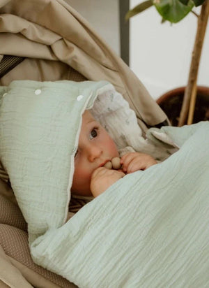 Les Petites Billes - Cuna reversible de 4 estaciones para bebés | Verde Aqua